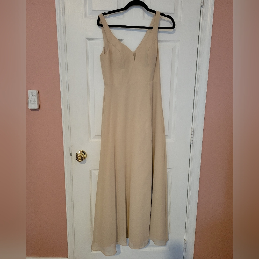 Elegant Cream Sleeveless Dress AZAZIE